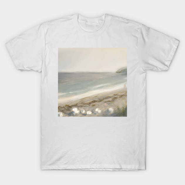 Beach Summer Pastel Painting T-Shirt by druidwolfart